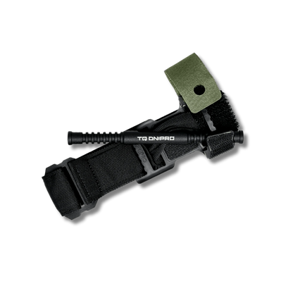 Black TQ Dnipro Gen 2 tourniquet supplied with LifeSaver